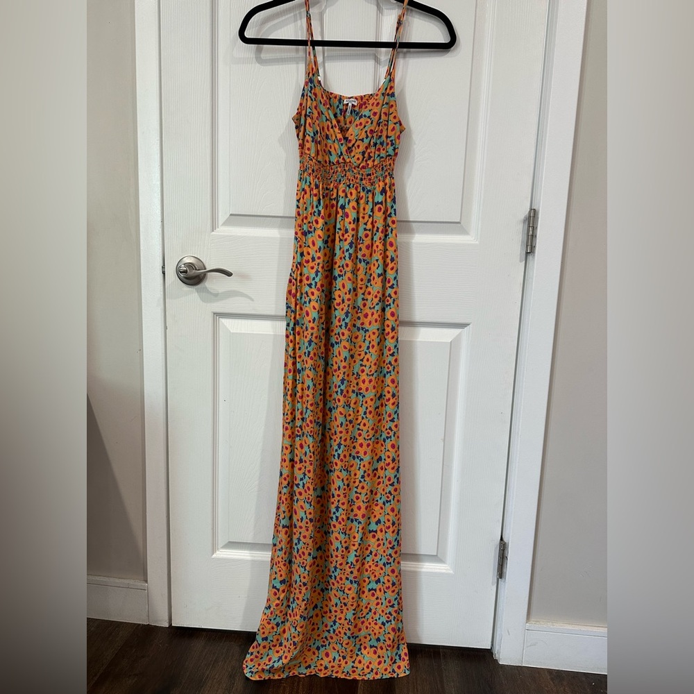 Splendid floral maxi dress size small